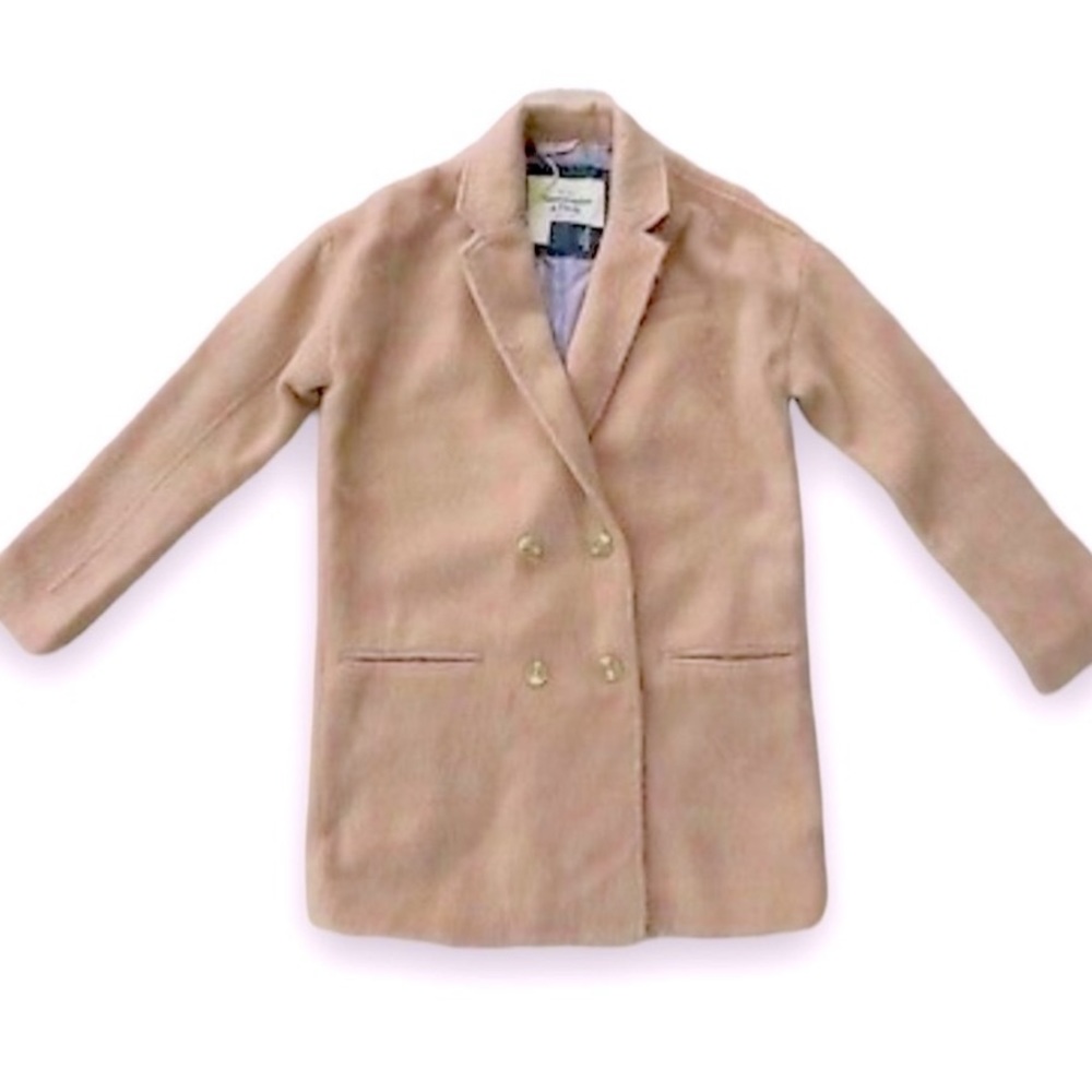 ✨💥RARE💥 A&F Pink Wool Coat✨ - Picture 3 of 11